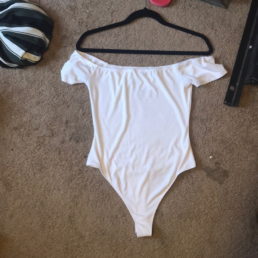 Off the shoulder body suit